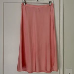 J Crew dusty pink slip skirt, size S